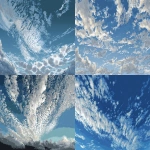 **cirrocumulus, in the style of bekisnski and oji Shinkawa --ar 16:9** - <@549152867295035392> (fast)