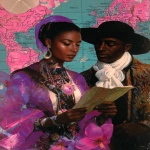 **mixed race cyberpunk vintage travel brochure --ar 3:4 --p jcpty6a** - Image #4 <@948741381743083580>