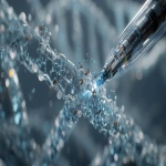 **ultra clean photorealistic futuristic AI nano-robot repairing a DNA strand, precision mechanical micro-arms placing molecular fragments, glowing repair nodes, translucent DNA lattice, high-detail nano surfaces, advanced CRISPR biotechnology aesthetic, cold blue sterile lighting, zero noise, cinematic macro realism, floating micro particles, depth of field, cutting-edge biomedical engineering, no text, no watermark --ar 16:9 --v 7.0 --q 2 --raw** - Upscaled by <@1313398896784834591> (fast, stealth)