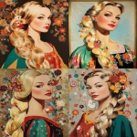 **Rapunzel fairytale told in kaleidochromic tones --ar 4:5 --p o4l8lp8 djcuvnt** - Variations (Strong) by <@948741381743083580> (relaxed)