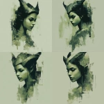 **green toned, painterly realism style, female demon, with small horns, slightly angled, vertically elongated design, bottom ends abstract --v 7.0** - Variations (Strong) by <@1116424656908464158> (fast)
-# Create, explore, and organize on [midjourney.com](<https://midjourney.com/imagine?from_discord=1>)