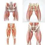 **Frontal anatomical illustration of the human iliopsoas muscle (iliacus and psoas major), muscles highlighted in color, surrounding tissues semi-transparent, visible skeletal structure, medical anatomical style, realistic, high detail, educational diagram, white background --v 6.1 --raw** - <@1354359478610428054> (fast)