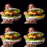 **<https://s.mj.run/f-2e9tfy9B8> unveil a new hamburger called "KETO BURGER" advertisement for a burger with double burger patty and melted cheese and a big piece of butterleaf lettuce and a big slice of tomato in a white bun made from egg whites with black and white sesame seeds on the bun, the bun looks like an omelette made from the white part of the egg only, dark background --no paper under the burger --no fried egg --v 7.0 --ar 2:3** - Variations (Region) by <@1103975769467789322> (relaxed)