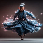 **handsome, young chinese man , wearing a blue and white soft, flowing Hanfu style robe chaos, in a full body, flying in the air pose --ar 18:25 --p f6gpn1a --v 7.0** - Image #3 <@1064451214823129168>