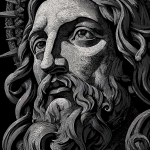 **black and grey illustration of Jesus Christ --v 7.0** - Image #4 <@1142119265961513122>