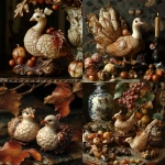 **Vogue photoshoot of netsuke Thanksgiving, fine details --v 6.1** - <@936929561302675456> (fast)