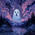 **parasol ghost in the universe of liquid air is afraid of the globe of fortune, by William H. Johnson, art by ChrisWaikikiAI --ar 99:70 --q 4 --raw --exp 80 --s 120 --v 7.0** - Upscaled by <@776949719900880916> (relaxed)