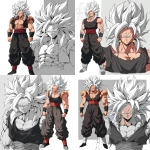 **Original anime character, fully colored in vivid anime palette, hand-drawn anime style, thick bold outlines, clean cel-shading, visible sketch lines for clarity, crosshatching on fabric folds and anatomy beneath clothing. Clear line art showing every feature without clutter, balanced composition emphasizing face and body. Multiple perspective options: (frontal heroic close-up of face and torso squared to the viewer) OR (three-quarter dynamic angle showing jawline depth, clothing folds, and stance) OR (low-angle upward shot emphasizing size and power) OR (high-angle downward shot showcasing form and clothing detail) OR (side profile close-up with sharp silhouette, flowing clothing, and defined expression). Ultra-detailed full-color anime artwork, uncluttered background, composition focused entirely on the character’s clothing, form, and presence. --niji 6 --raw** - Variations (Strong) by <@266429059049848832> (fast)
-# Create, explore, and organize on [midjourney.com](<https://midjourney.com/imagine?from_discord=1>)