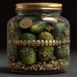 **pickles and wooden and gold teeth numismatic --s 250 --v 7.0 --ar 3:4** - Image #1 <@974789918188535848>