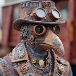 **a steampunker as Objet d'art --v 7.0 --raw** - Image #1 <@1071135204846096475>