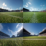 **the view from on the field of a small football stadium in the style of EA FC. Green grass, clear blue skies. --ar 16:9 --v 7.0** - <@847316063481102406> (fast)
-# Create, explore, and organize on [midjourney.com](<https://midjourney.com/imagine?from_discord=1>)