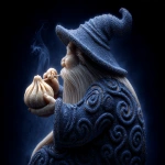 **a wizard eating magic a wizard eating magic xiaolongbaos --sref <https://s.mj.run/weK12Aj5TwY> --ar 7:5 --v 7.0 --raw** - Image #1 <@999729762836697179>