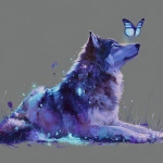 **A butterfly dream wolf --v 7.0 --raw** - Upscaled by <@754226842650542162> (relaxed, stealth)