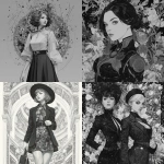 **A full-body black-and-white illustration in a vintage anime style. high fashion,Full body,girl, by martine johanna and simon stalenhag and chie yoshii and casey weldon and wlop : : ornate, dynamic, particulate, rich colors, intricate, elegant, highly detailed, harper's bazaar art, fashion magazine, smooth, sharp focus, 8 k, octane render. --v 7.0** - <@852041915598635039> (fast)
-# Create, explore, and organize on [midjourney.com](<https://midjourney.com/imagine?from_discord=1>)