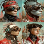 **<https://s.mj.run/wgb1wTwrrrs> in reptilian 80s hair band steampunk style --ar 3:4 --s 250 --v 7.0** - <@1071135204846096475> (relaxed)
