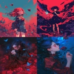 **Red or blue infinite stream with a little butterfly or rose, dark red --niji 6 --ar 3:4** - <@1308128876874170420> (relaxed, stealth)
-# Create, explore, and organize on [midjourney.com](<https://midjourney.com/imagine?from_discord=1>)