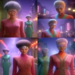 **I'm searching for a surreal short film/fashion campaign, likely 2-3 minutes long, seen on YouTube/Vimeo between 2008-2013. The aesthetic is extremely specific: 1950s/Stepford Wives style, with a Wes Anderson pastel color palette (pale pinks, blues). It features two immaculately dressed women (couture-like, slim, with luxurious, tall beehive hair) who have surreal facial prosthetics/implants--specifically, one had a metal plate or device shaped like an early-model iPhone embedded in her forehead. It felt like a mix of David LaChapelle and David Lynch. It may have featured high-end appliances (Philip Stark/Hoover). Does anyone remember this? --sref 1662338142 238810998 704438408 --v 7.0 --sv 4 --ar 3:4** - Remix (Strong) by <@1068709686221746207> (relaxed, stealth)
-# Create, explore, and organize on [midjourney.com](<https://midjourney.com/imagine?from_discord=1>)