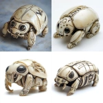 **Herbie vw beetle netsuke --v 6.1 --p lfwh18v --style raw** - <@997245562065789039> (relaxed)