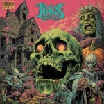 **a vintage death metal, 80s/90s band album cover meets 60s horror comic book cover - "Hugo’s House" --v 7.0** - Image #3 <@376196082390138880>