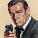 **portrait of Secret Agent James Bond receiving a Walther PPK --v 7.0** - Upscaled by <@1068810948908945440> (fast)