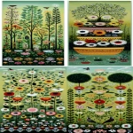 **layers of folk art garden borders filling the canvas area in the style of a sampler layout --ar 11:27 --sref 804206141** - <@409716268476923920> (fast)
-# Create, explore, and organize on [midjourney.com](<https://midjourney.com/imagine?from_discord=1>)