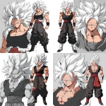 **Original anime character, fully colored in vivid anime palette, hand-drawn anime style, thick bold outlines, clean cel-shading, visible sketch lines for clarity, crosshatching on fabric folds and anatomy beneath clothing. Clear line art showing every feature without clutter, balanced composition emphasizing face and body. Multiple perspective options: (frontal heroic close-up of face and torso squared to the viewer) OR (three-quarter dynamic angle showing jawline depth, clothing folds, and stance) OR (low-angle upward shot emphasizing size and power) OR (high-angle downward shot showcasing form and clothing detail) OR (side profile close-up with sharp silhouette, flowing clothing, and defined expression). Ultra-detailed full-color anime artwork, uncluttered background, composition focused entirely on the character’s clothing, form, and presence. --niji 6 --raw** - Variations (Strong) by <@266429059049848832> (fast)