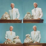 **a wealthy televangelist with an overflowing bag of money next to him on the pulpit, medium shot, against a light blue background, photorealistic --v 7.0** - Variations (Strong) by <@809605622495445044> (fast)
