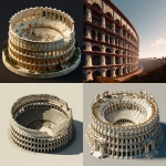 **side view of a circular coliseum** - <@1239369469080506409> (fast)