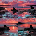 **fluvioglacial cat on synthesizer, sunset beach --ar 131:284 --v 7.0 --s 750** - Remix (Strong) by <@692320895171166238> (fast)
-# Create, explore, and organize on [midjourney.com](<https://midjourney.com/imagine?from_discord=1>)