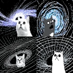**Silly cat makes a silly face at accretion disk --ar 3:2 --profile fn9opxx u22owga 2z3eyk3 ro2ke7q y9a56jc --draft** - <@937851746712186921> (fast)