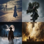 **Hyperreal conceptual paintings style, intriguing and enigmatic-cinematic atmosphere, clear image, surrealism, the dark tower, hdr, highly detailed, style raw --p zhav629 --chaos 10 --exp 10 --s 5 --ar 3:2 --v 7.0** - <@1008993788670263326> (fast)