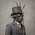 **a steampunker as Objet d'art --v 7.0 --raw** - Image #1 <@1071135204846096475>