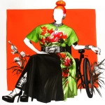 **graffiti motorized wheelchair and disability accessible fashion design sketch --ar 3:4 --p v95am5p --niji 6** - Image #3 <@948741381743083580>