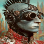 **<https://s.mj.run/wgb1wTwrrrs> in reptilian 80s hair band steampunk style --ar 3:4 --s 250 --v 7.0** - Image #2 <@1071135204846096475>