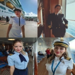 **iPhone photo of a woman in a cruise ship crew uniform, 25 years old, beautiful, full-length --ar 3:4 --s 50 --raw --v 7.0** - <@1264344222698307735> (fast, stealth)