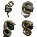 **surreal hip-hop album cover, a snake with a woman’s face as its head, elegant and simple silhouette design, minimalistic jewel-encrusted details, dramatic black and gray tones, the snake coiled in a striking c <https://s.mj.run/dm5D3nSLPXE> --s 250** - <@533584302466662410> (fast)
-# Create, explore, and organize on [midjourney.com](<https://midjourney.com/imagine?from_discord=1>)