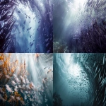 **Underwater current swirling school of tiny fish and trailing kelp in soft lavender cast, gray-blue water, shafts of light, crisp, high detail, no blur --ar 16:9 --v 6.0** - <@1386141833826140192> (fast)
-# Create, explore, and organize on [midjourney.com](<https://midjourney.com/imagine?from_discord=1>)