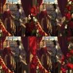 **Red drape --ar 80:59 --v 6.1** - Variations (Region) by <@583370851768860679> (fast)