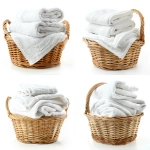 **folded dry loundry in a basket. white background --v 6.0 --style raw** - Variations (Strong) by <@1060466770776961064> (fast)