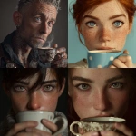 **create a realistic image of someone who drinks coffee recreationally** - <@1063553018886373386> (fast)