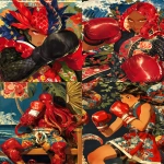 **barnacle bareknuckle boxing --sref 94 --niji 6 --p ke69z7s --ar 4:5 --raw** - <@948741381743083580> (relaxed)