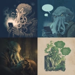 **Cthulhu chats with his friends on an old gods chat app on his phone. He is laughing, evilly.** - <@1020426631959040100> (fast)
-# Create, explore, and organize on [midjourney.com](<https://midjourney.com/imagine?from_discord=1>)
