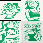 **a cute cartoon girl character sweating with visible sweat beads and flushed cheeks, wearing a simple sleeveless tank top, big expressive eyes and dynamic pose conveying heat and exertion, soft pastel color palette with light shading, clean bold line art, in the style of 3812017171 --ar 9:16 --sref 3812017171** - <@1391658406728826971> (fast)
-# Create, explore, and organize on [midjourney.com](<https://midjourney.com/imagine?from_discord=1>)