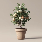 **a photorealistic image of a potted plant that grows chicken eggs as its fruit. It is a plant that grows chicken eggs.** - Image #3 <@862409288793980959>