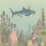 **a shark swimming in a sea of brassica --p ct69lrl qkb8f3d --ar 3:2 --v 7.0 --sref 4123 2379 2423 --no text signature --c 4** - Image #4 <@820503377821564929>