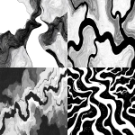 **create a simple black and white clipart of river currents --ar 2:1** - <@696956474584334417> (fast)