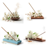 **Single incense stick in a modern stand, surrounded surrounded by white champak flowers and sandalwood isolated on white background, photorealistic, high detail --ar 4:3 --v 7.0 --raw** - <@1350154422424043543> (fast)
-# Create, explore, and organize on [midjourney.com](<https://midjourney.com/imagine?from_discord=1>)