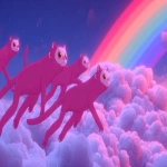 **5 monkeys of monotreme flying through rainbow clouds rescuing kittens --ar 16:9 --p gmmxlw1** - Image #2 <@323891292859793409>