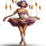 **Latina drag queen mother load crystals Marionette in a neon blue wig, dancing carrots, pirouettes --ar 3:4 --s 250 --v 7.0 --sref 704725248** - Image #3 <@974789918188535848>
