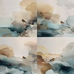 **<https://s.mj.run/SO2OO_Ztovg> <https://s.mj.run/ThhVcuKfLjY> layered minimalist abstract background, neutral colours, realistic robin sitting on a branch winter sky --ar 3:4** - Variations (Strong) by <@1174607986799423548> (fast)